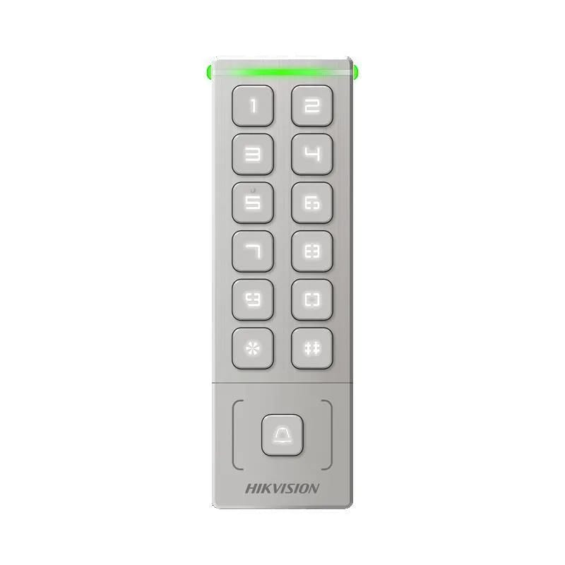 Terminal de control de acceso Hikvision con tarjeta y PIN IP65 DS-K1T809MX