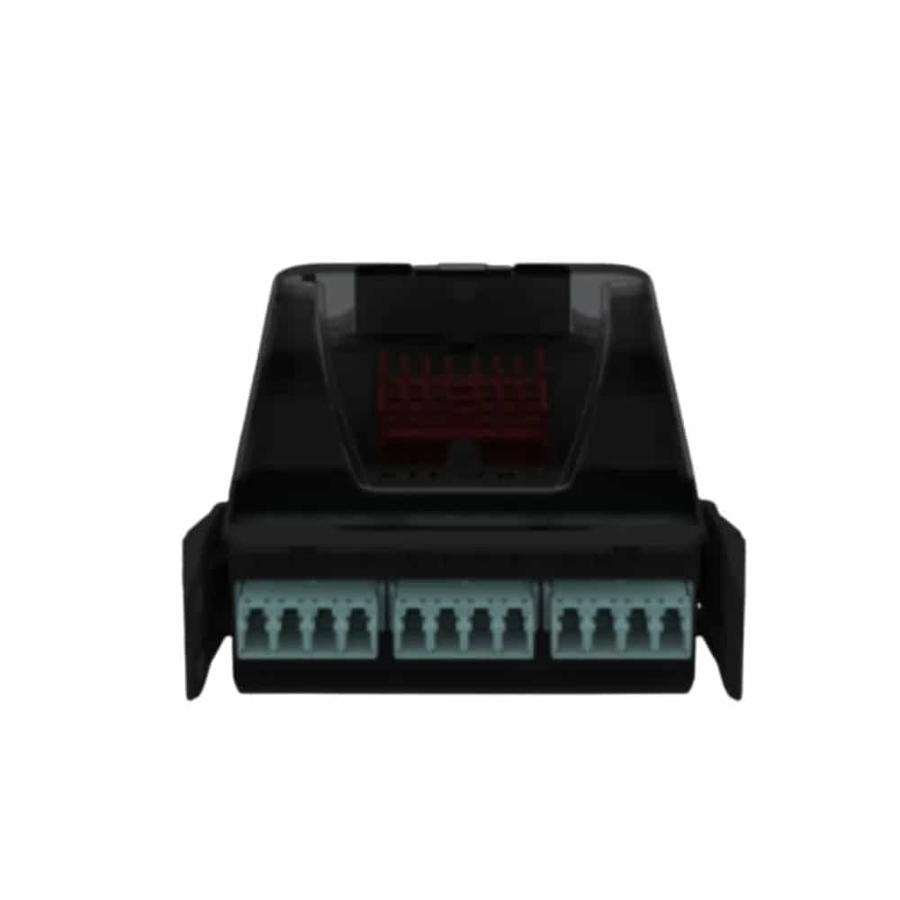 Fiber, Splice Cassette, LightVerse, 12 Fiber, LC, OM4, Aqua Adapter, 900um Buffered LSOH, Black Housing, 1 Meter