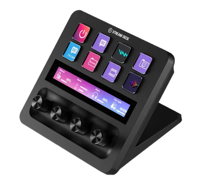 Controlador Elgato Stream Deck+ 8 botones LCD personalizables y 4 diales negro 10GBD9901