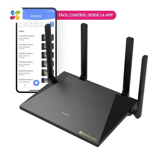 Router EZVIZ RT1 AX3000 WiFi 6 Mesh 4 puertos CS-RT1-R100-3G0G