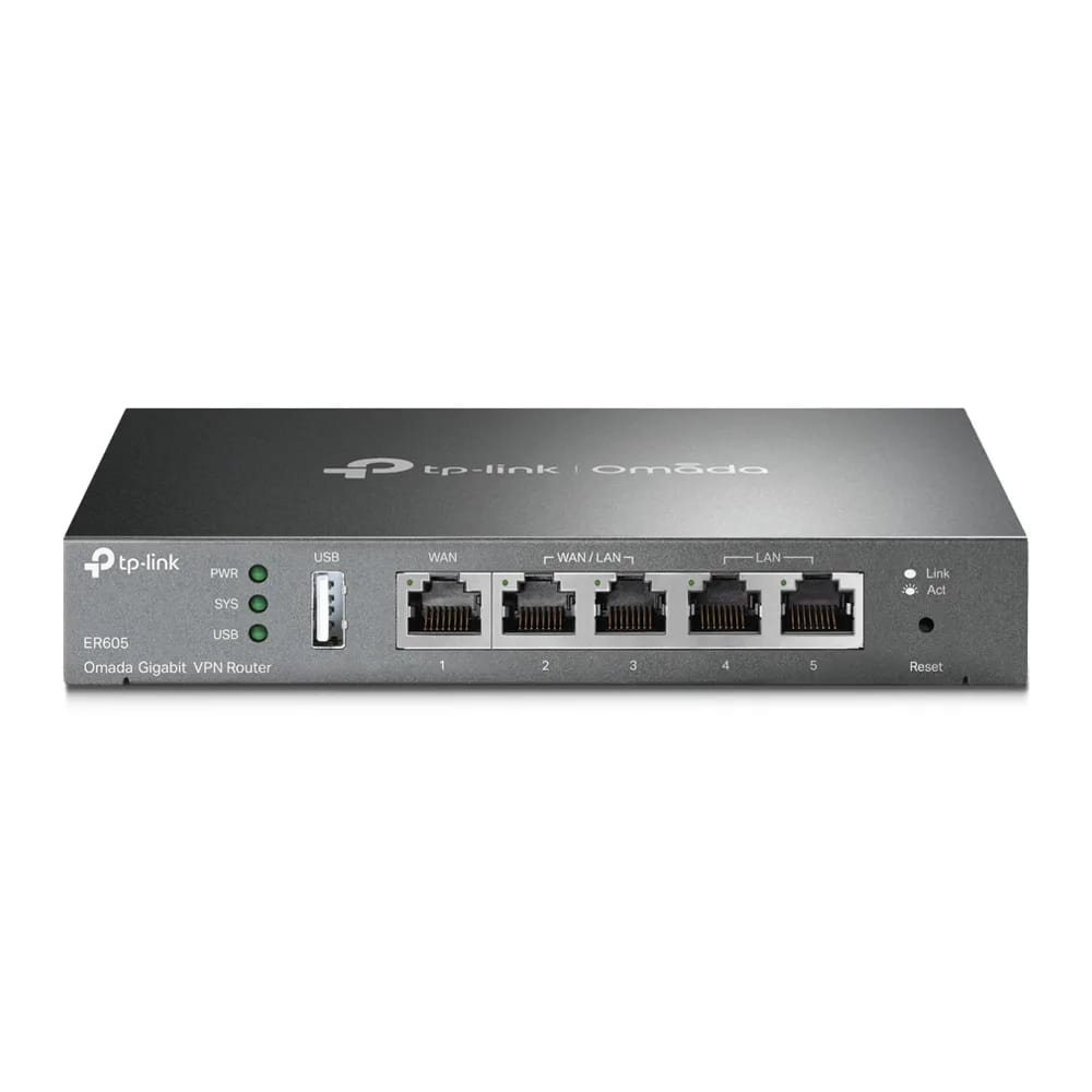 Router 5P Tp-Link Omada ER605 Giga Vpn 1P WAN+3P