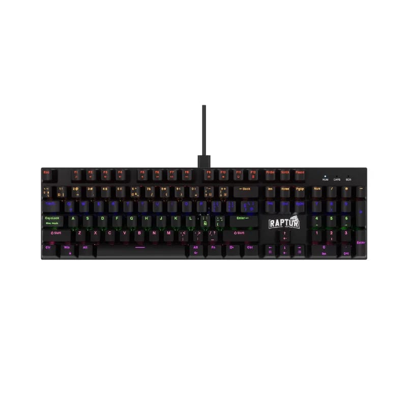 Teclado Gamer Raptor Fireclaw M104 Mecanico Retroiluminado Switch Red Outemu