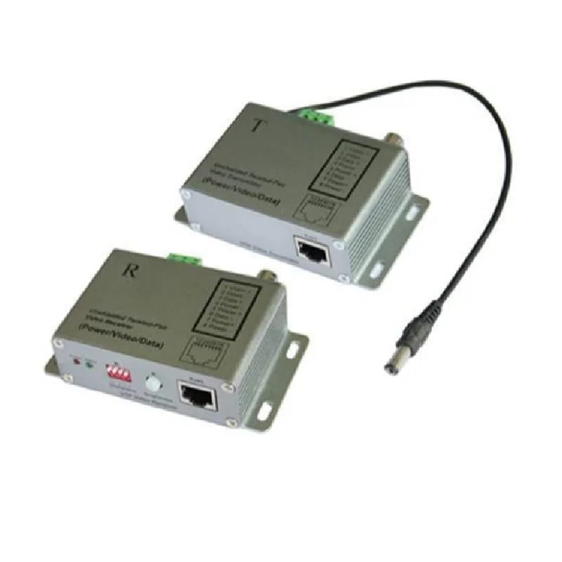 Kit balun activo dLux VB113R-T de un canal alimentación, video y datos