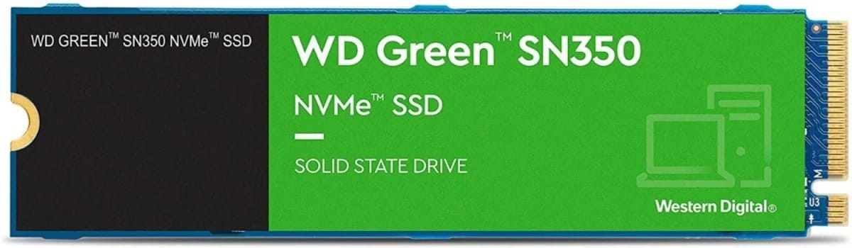 Disco SSD WD Green SN350 500GB M.2 NVMe PCIe 3.0 WDS500G2G0C