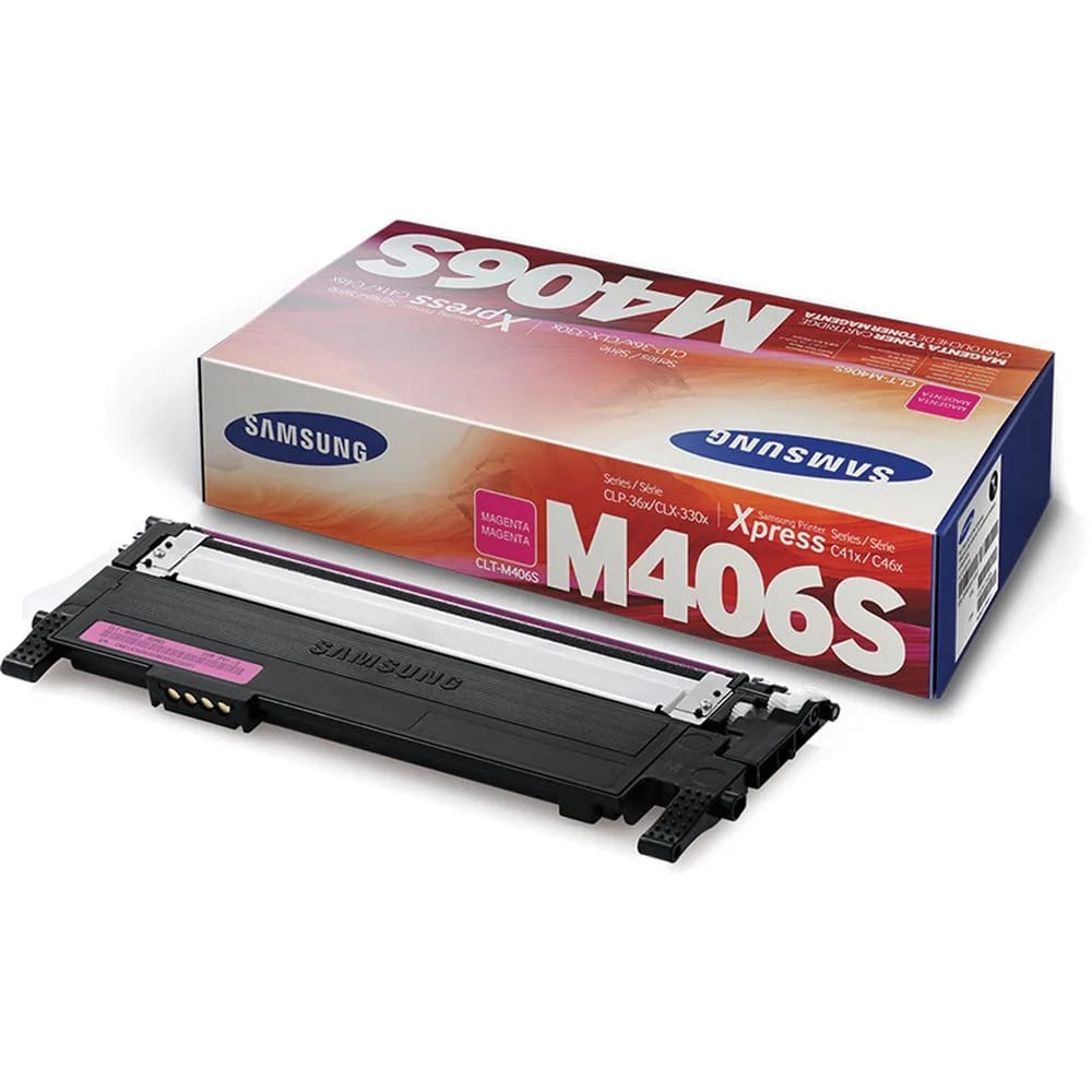 Tóner Samsung CLT-M406S Magenta para SL-C410W/SL-C460W SU256A