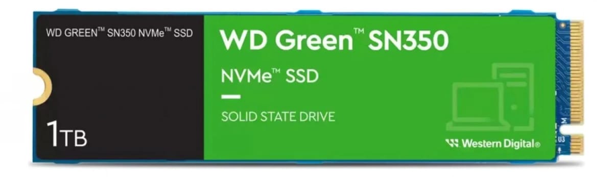 Disco SSD M.2 1TB WD Green SN350 NVME
