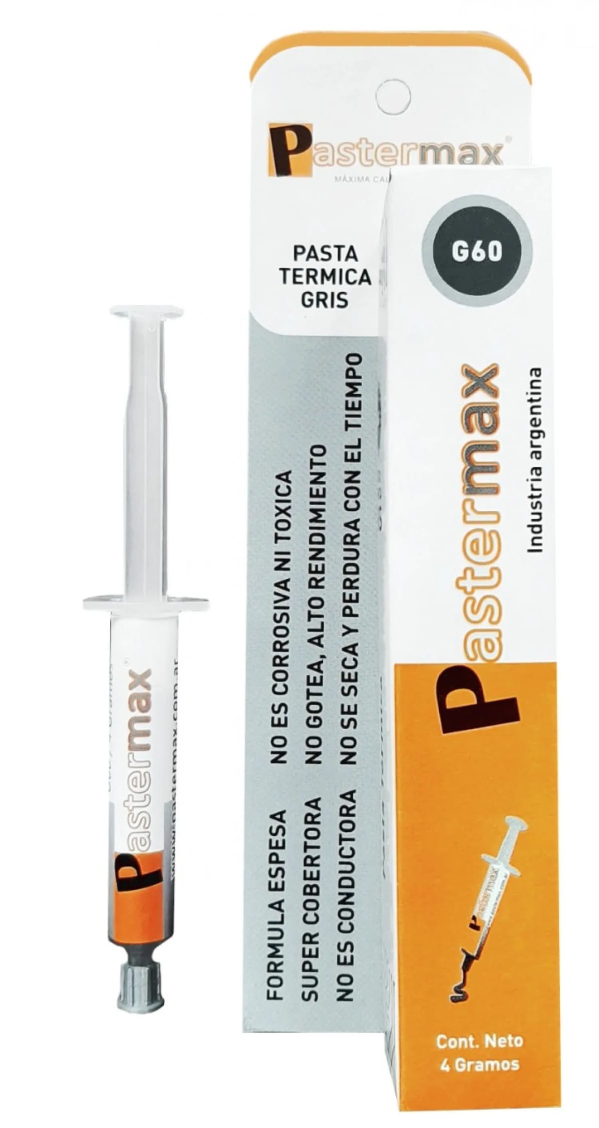 Pasta térmica Pastermax G60 gris grasa siliconada para CPU