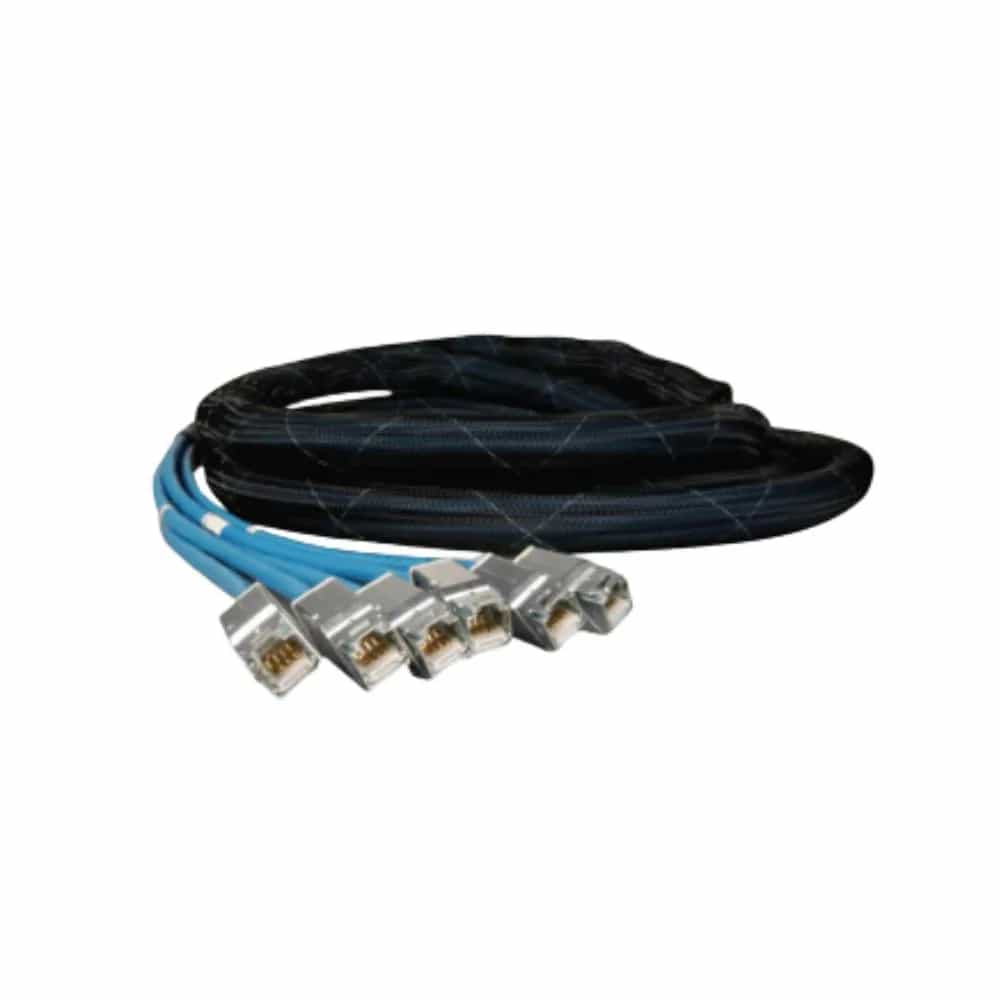 Copper, Trunk, Category 6A, Solid F/UTP, LSOH-1, 6 Leg, Violet Cable, Expando, ZMAX Hybrid, Black, ZMAX Hybrid, Black, 12 Meter, T568B