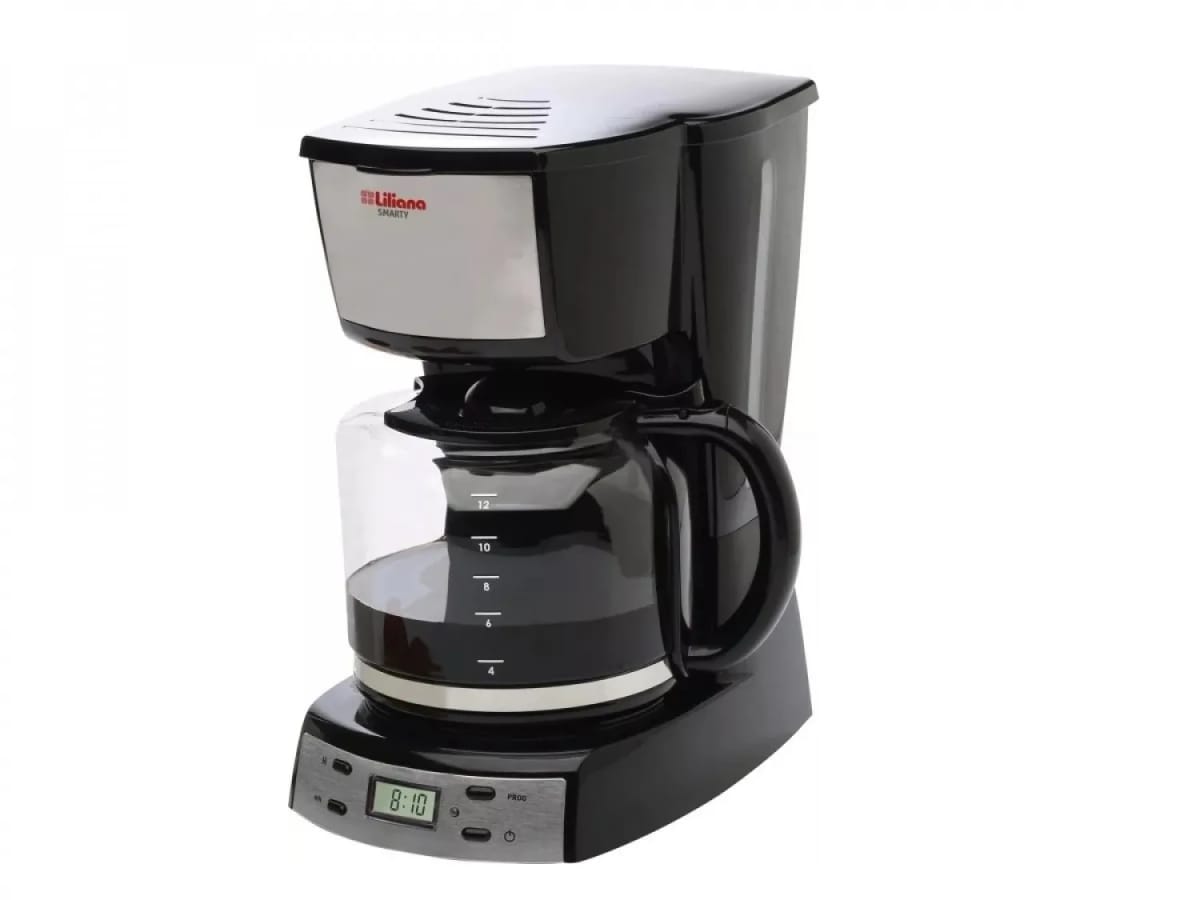 Liliana Cafetera con Timer Smarty Cromado