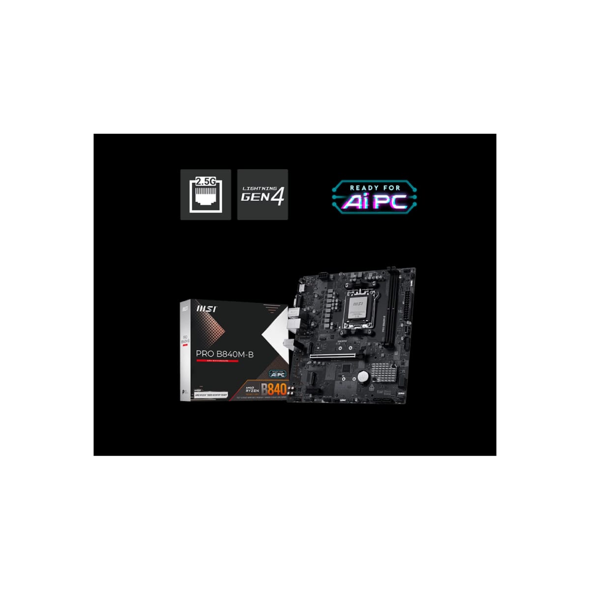 Motherboard MSI PRO B840M-B AM5 DDR5