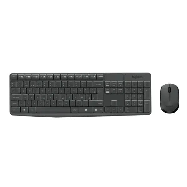 Teclado+Mouse Logitech Inalámbrico MK235 Grey 920-007901