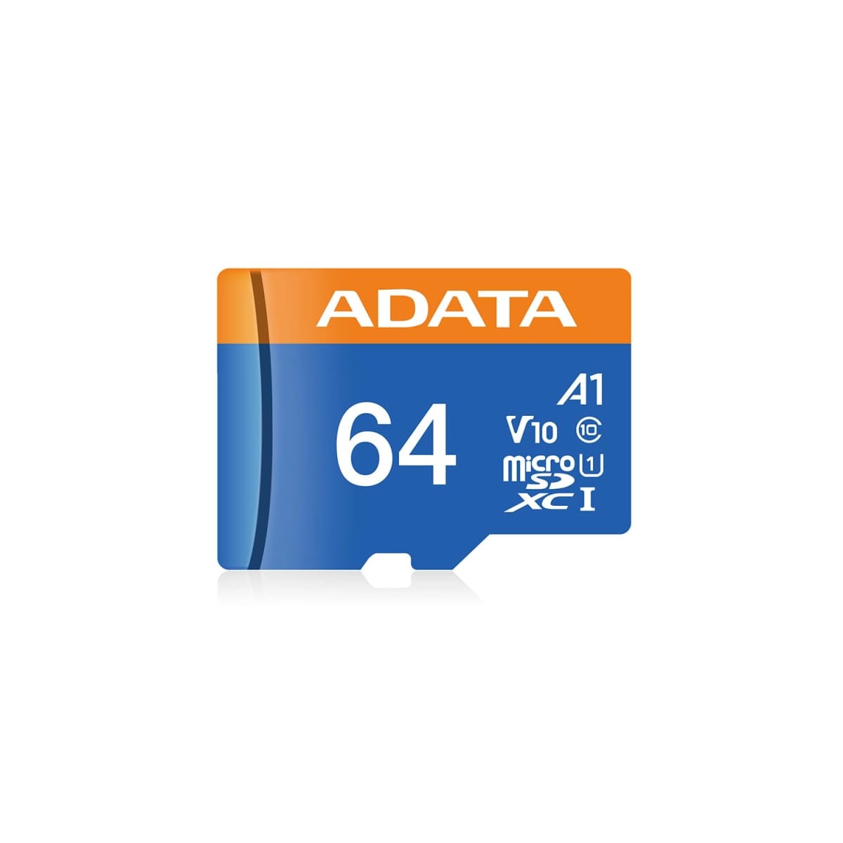 Tarjeta de Memoria ADATA Premier microSDXC 64GB UHS-I U1 A1 V10 100MB/s con adaptador