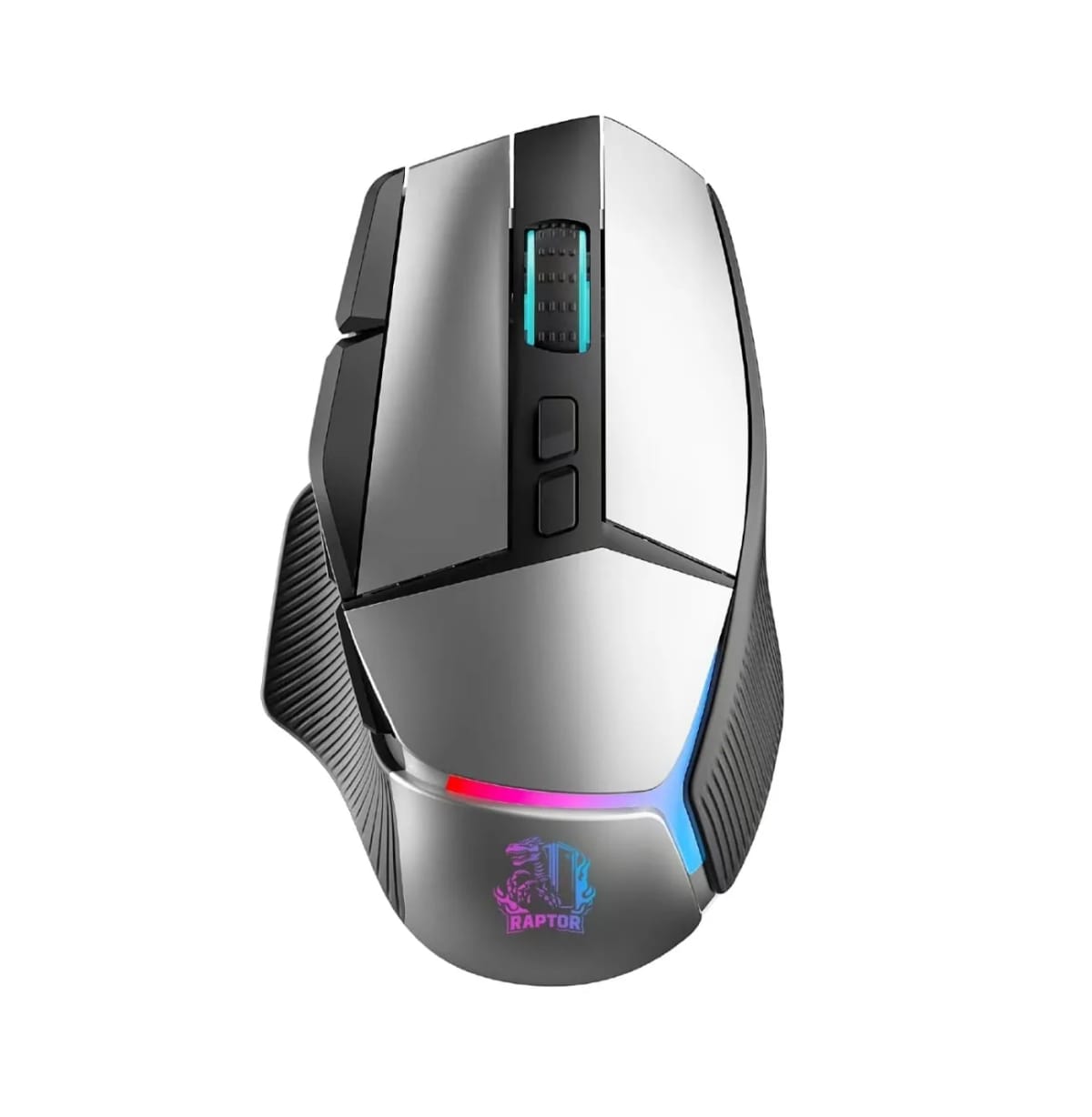Mouse Gamer Raptor Storm Grip Wireless 9 botones 24000dpi retroiluminado con software