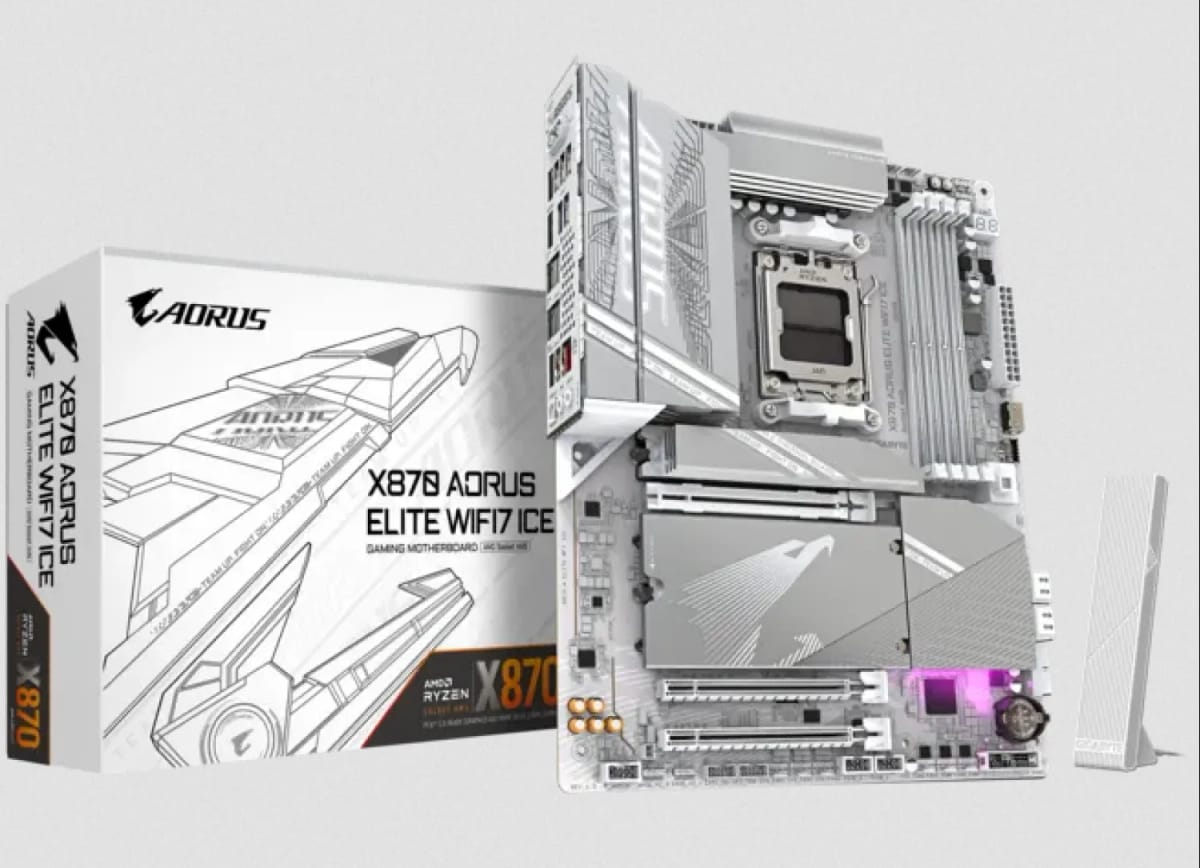 Mother Gigabyte (AM5) X870M Aorus Elite WF7 Ice