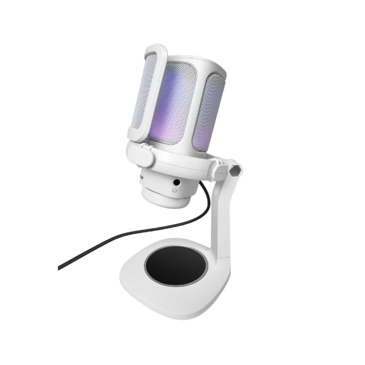 Microfono Raptor Vox RGB USB para Streaming White