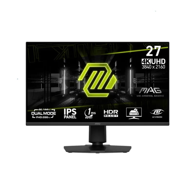 Monitor Gamer MSI 27" MAG 275UPD UHD IPS 144Hz 1ms Flat 2xHDMI + 1xDP Pivoteable (II)