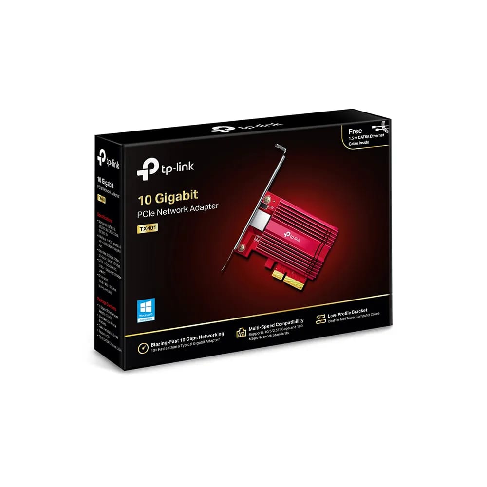 Placa Red Pci-E Tp-Link TX401 10 Gigabit