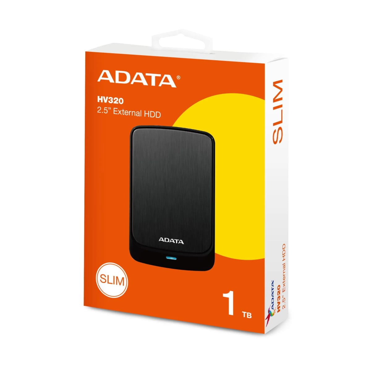 Disco Externo HDD Adata 1TB Negro AHV320-1TU31-CBK