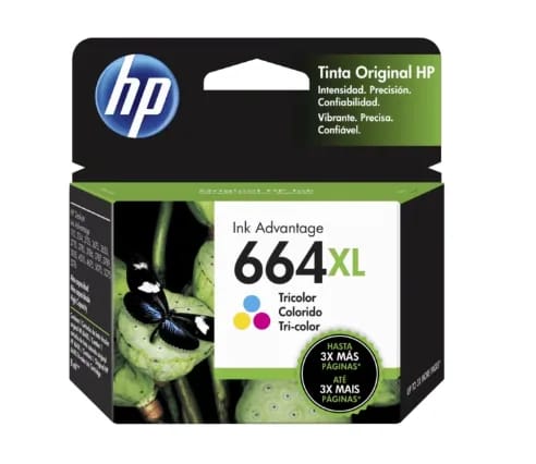F6V30AL HP 664XL Tri-color Ink Cartridge