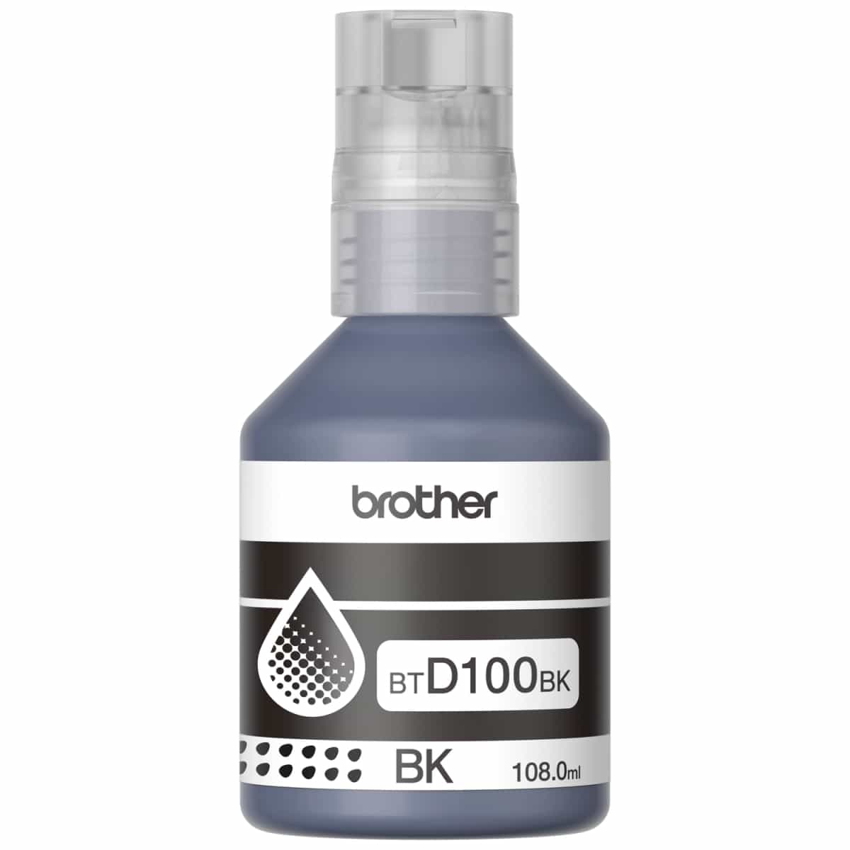 Botella de tinta Brother BTD100 Negra