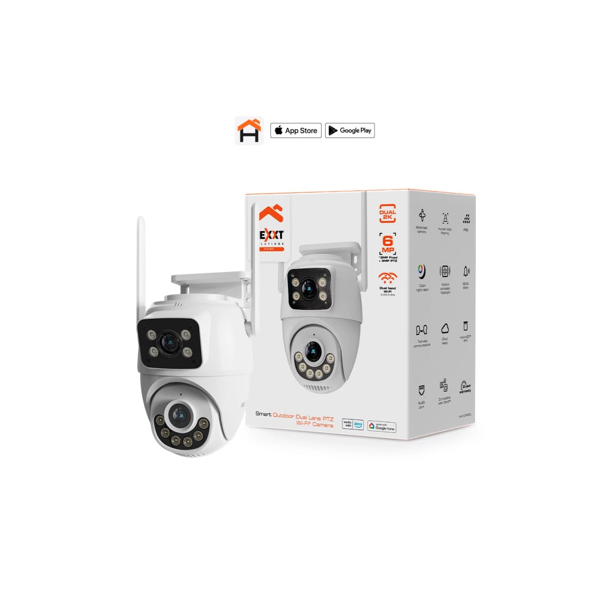 Cámara PTZ WiFi Nexxt doble lente NHC-OP30DL