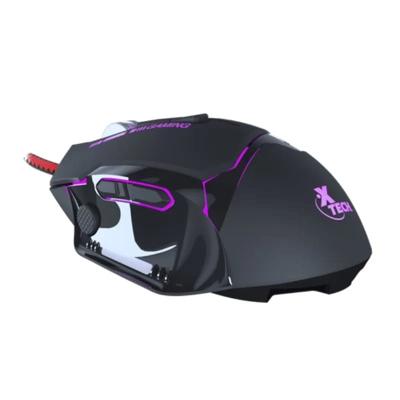 Mouse Xtech Óptico 3d Combative Iluminado USB 8 botones (Xtm-720)