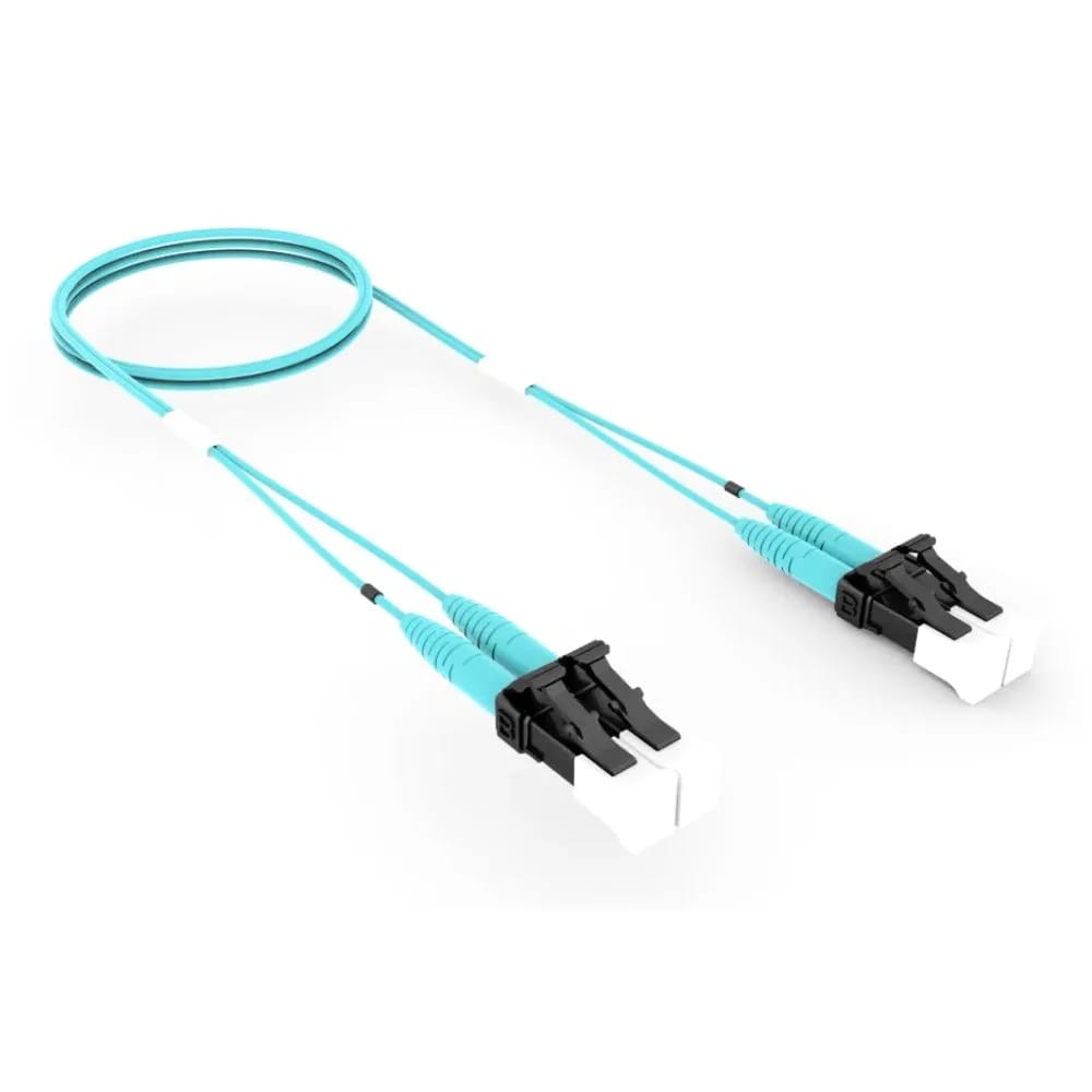 Patchcord de fibra óptica CommScope OM4 LC/LC dúplex 2 m Riser Aqua FEXLCLC42-MXF006