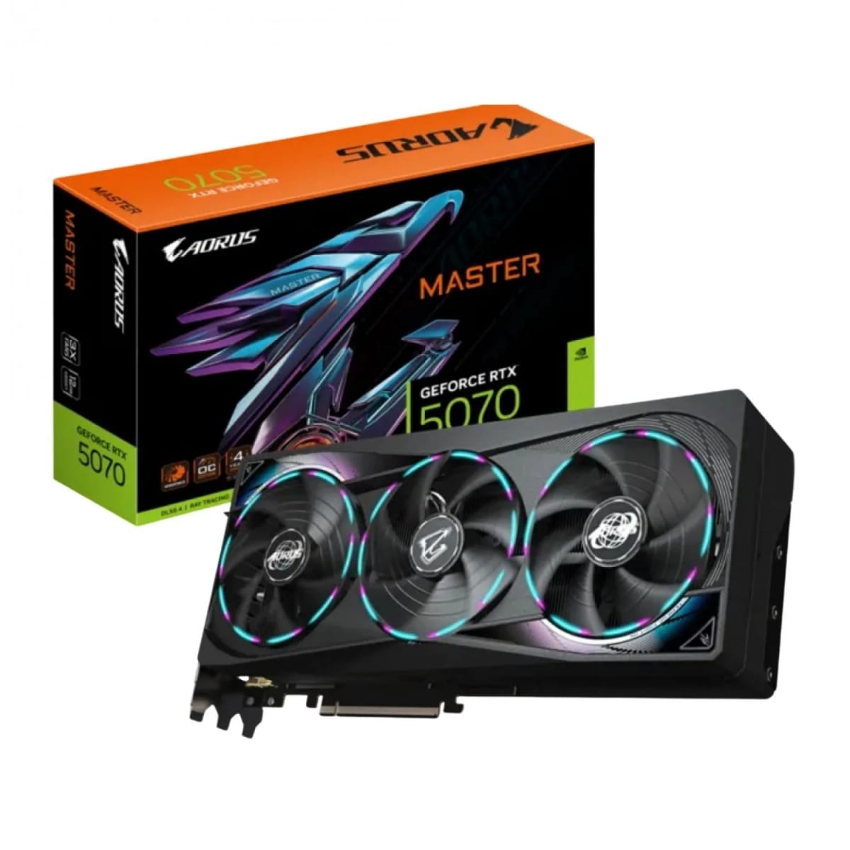 Placa de video Gigabyte RTX 5070 Aorus 12GB GDDR7 GV-N5070AORUS M-12GD