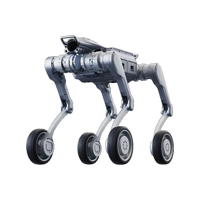 Robot cuadrúpedo industrial con ruedas Unitree A2-W Pro de inspección