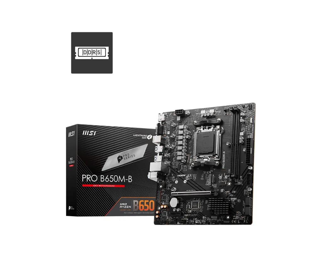 Motherboard MSI PRO B650M-B DDR5 AM5 (Serie 7000/8000)