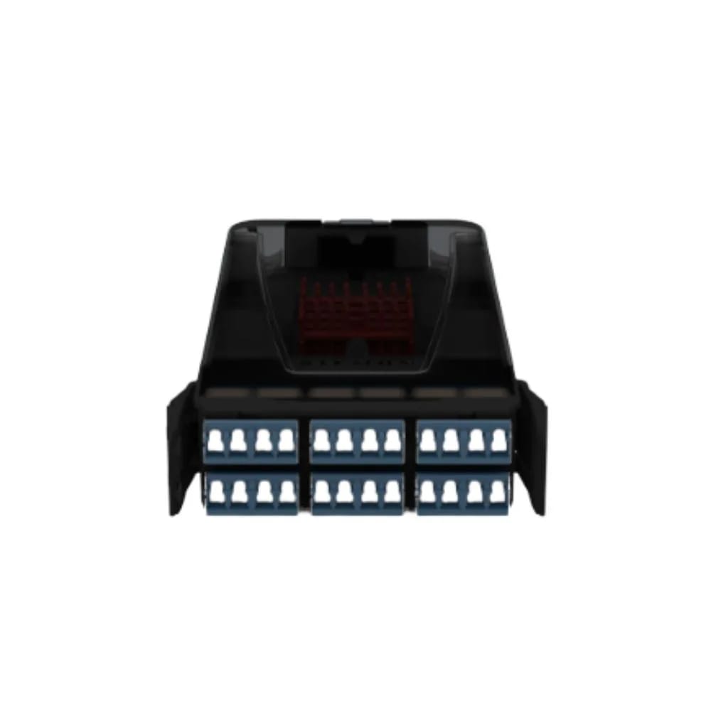 Fiber, Splice Cassette, LightVerse, 24 Fiber, LCUPC Shutter, OS2, Blue Adapter, 900um Buffered LSOH, Black Housing, 1 Meter