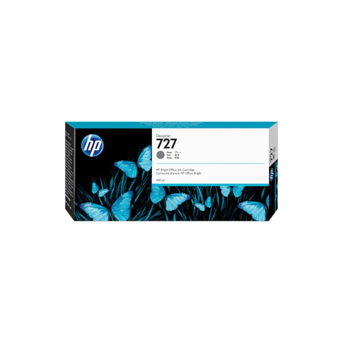 F9J80A HP 727 300-ml Gray Ink Cartridge