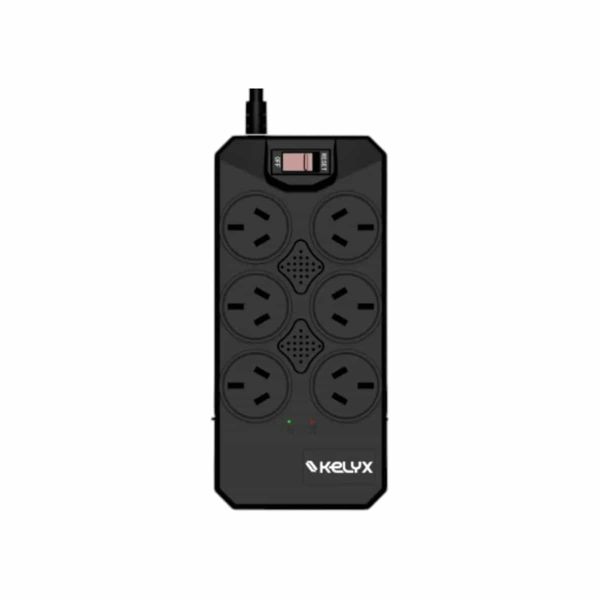 Estabilizador Kelyx 6 tomas Max. 600W 150-270V Surge Protection 1mt