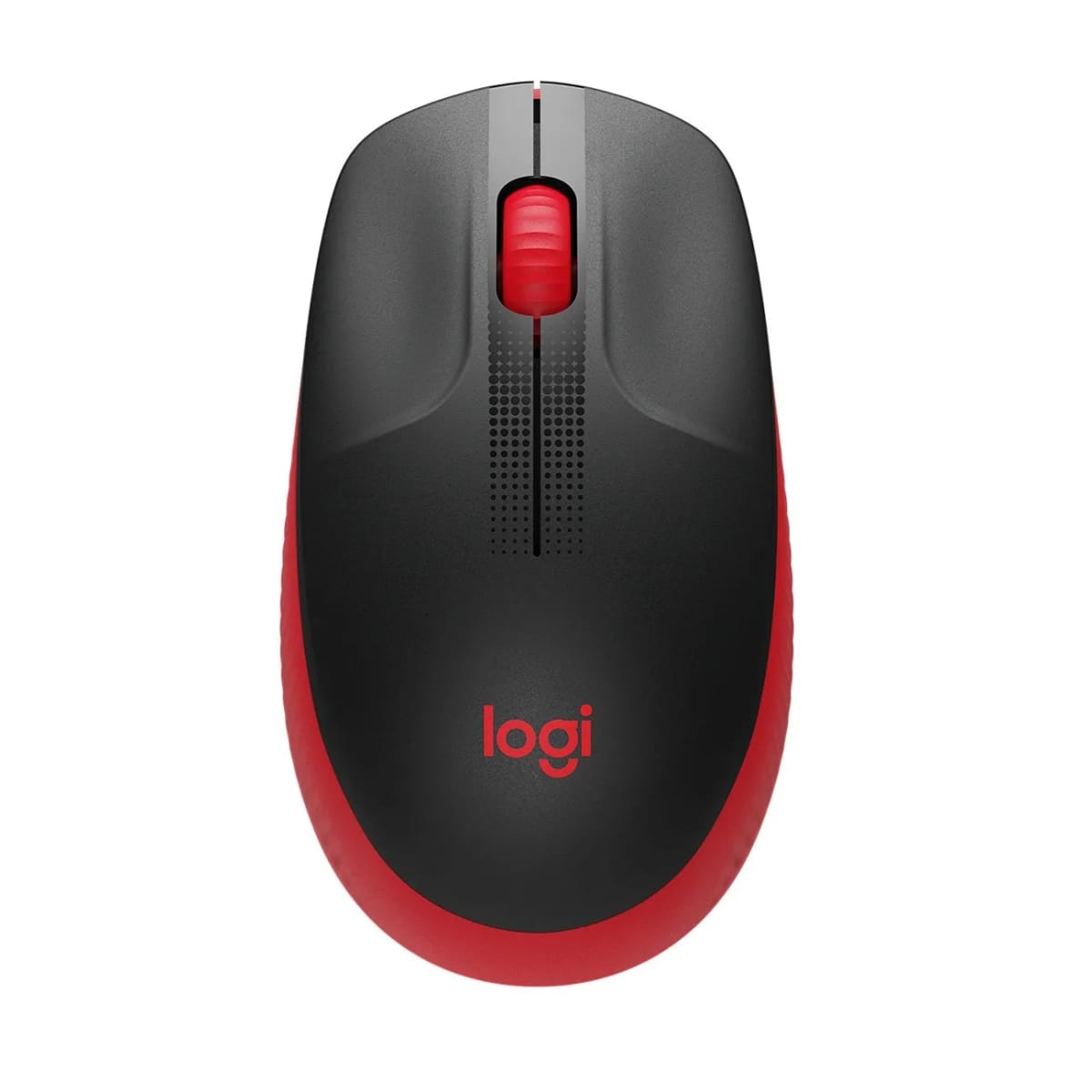Mouse Logitech inalámbrico M190 Rojo