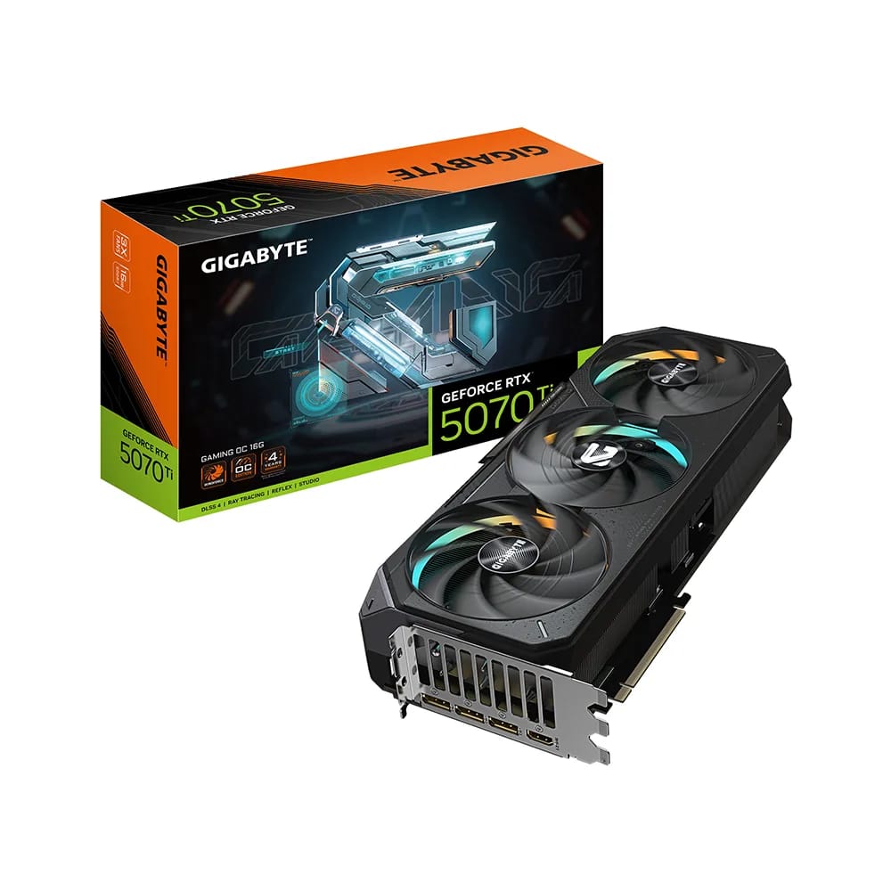 Placa de video Gigabyte RTX 5070 Ti Gaming OC 16GB GV-N507TGAMING OC-16GD