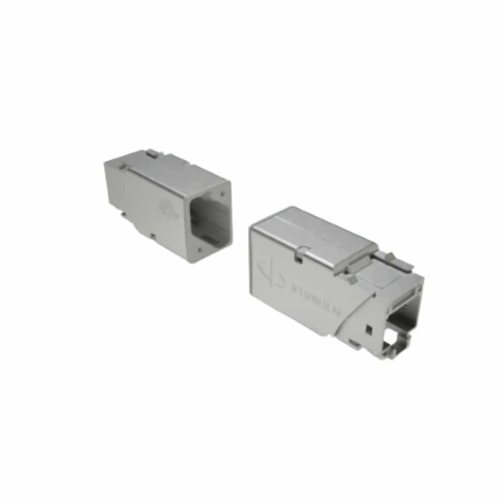 Copper, Outlet, ZMAX, Shielded, Category 6A, RJ45, Panel Mount, Tool-Less, T568A/B, 24 Bulk Pack
