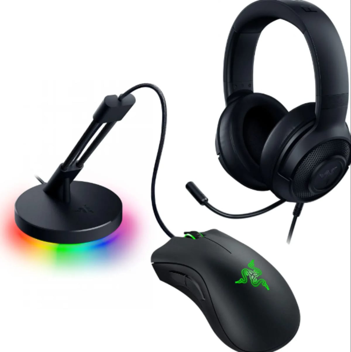 Razer Combo Game ON Bundle Mouse + Auricular + Bungee