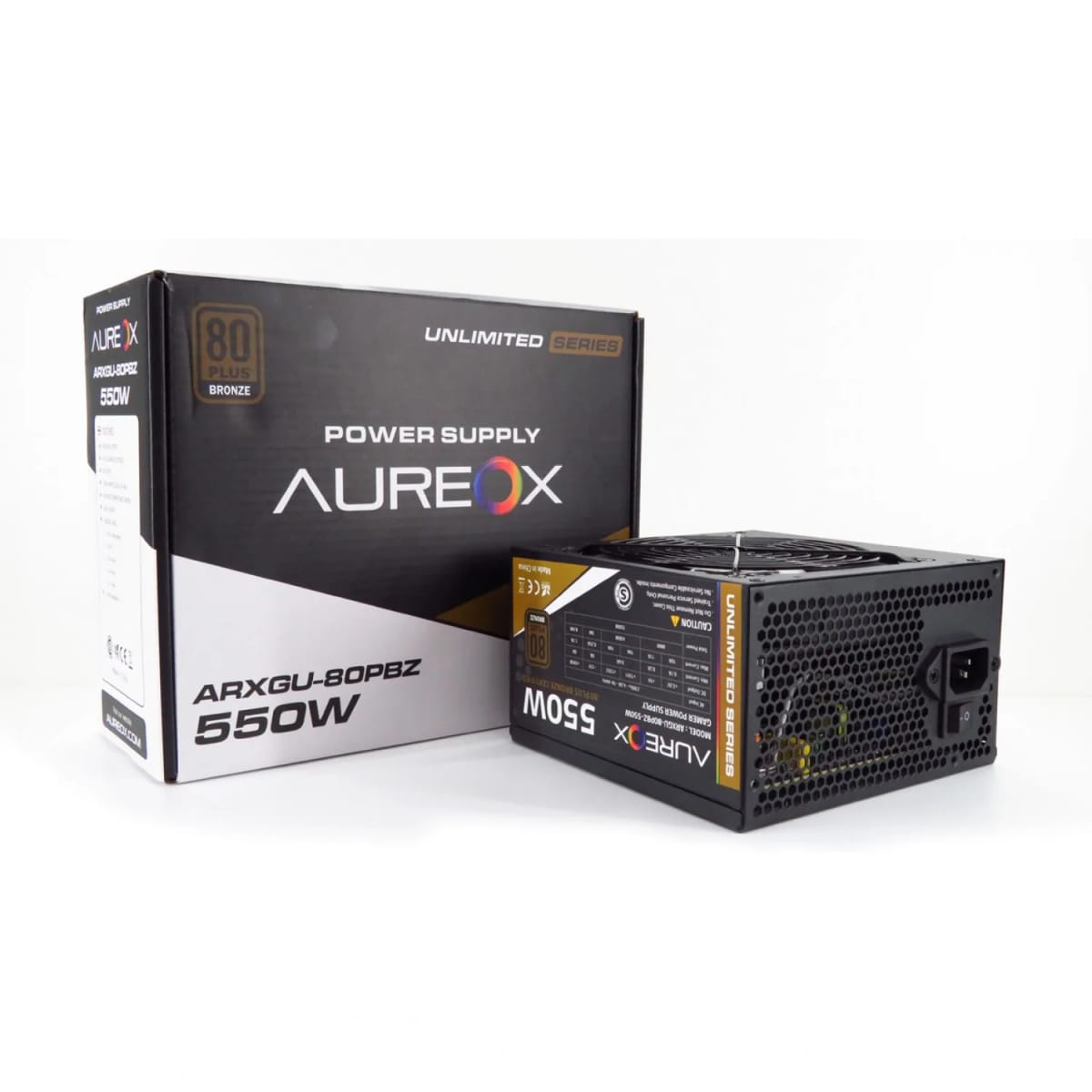 Fuente Gamer Aureox 550W Bronze 80+PSU