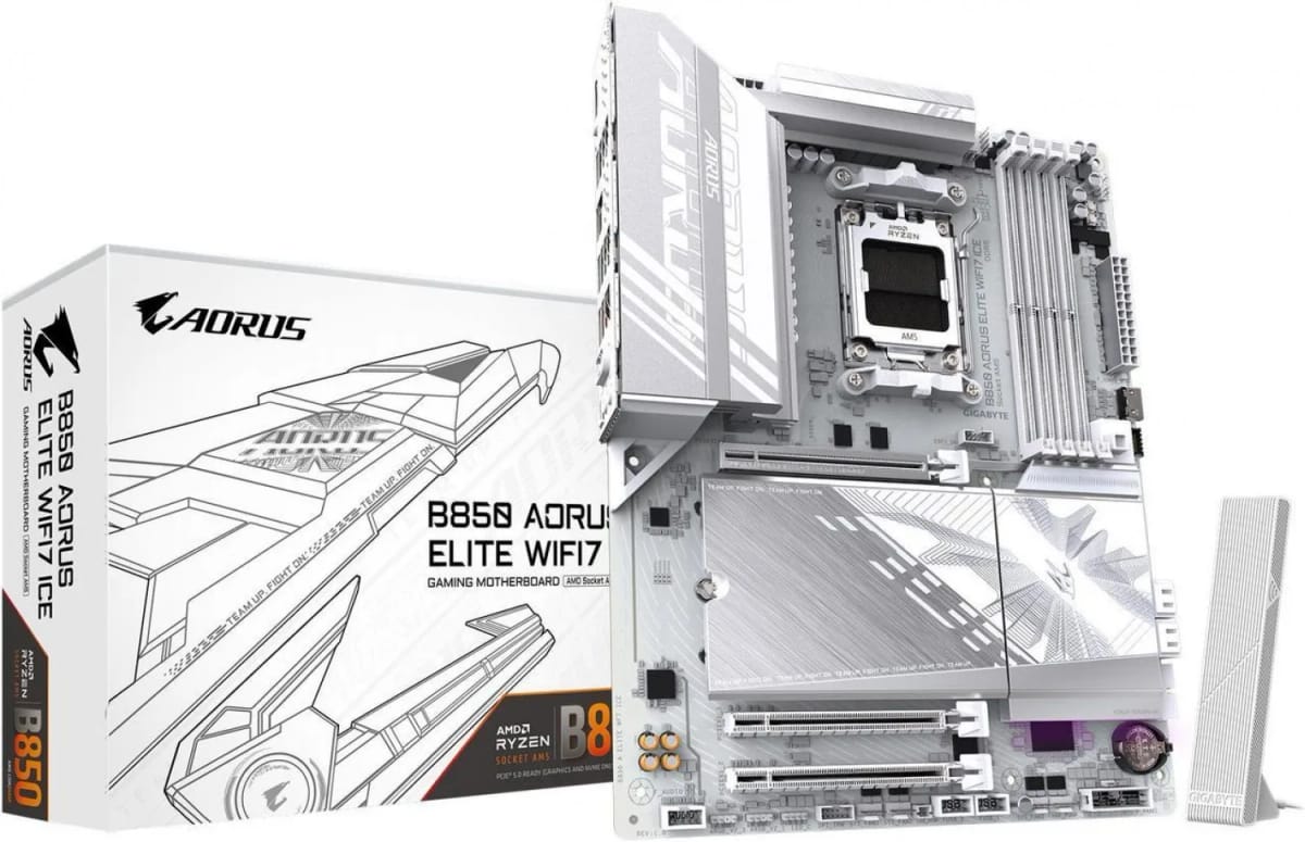 Mother Gigabyte (AM5) B850 Aorus Elite WF7 Ice