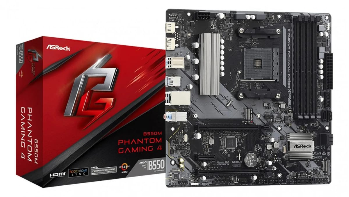 Motherboard ASROCK (AM4) B550M PHANTOM GAMING 4