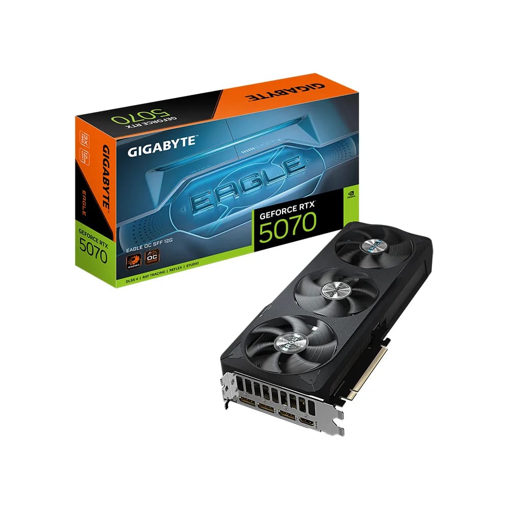 Placa de video Gigabyte RTX 5070 Eagle OC SFF 12GB GV-N5070EAGLE OC-12GD
