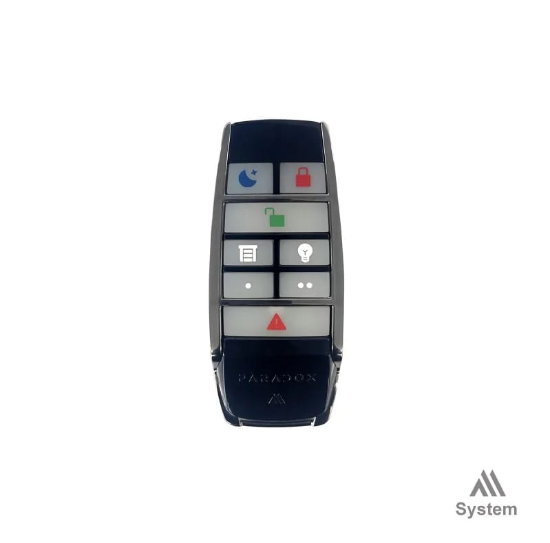 Control remoto bidireccional 8 botones Paradox REM28M negro
