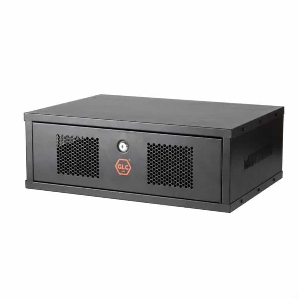 Rack mural GLC para CCTV 3U 19" 370mm desarmado MURAL-3U370-2