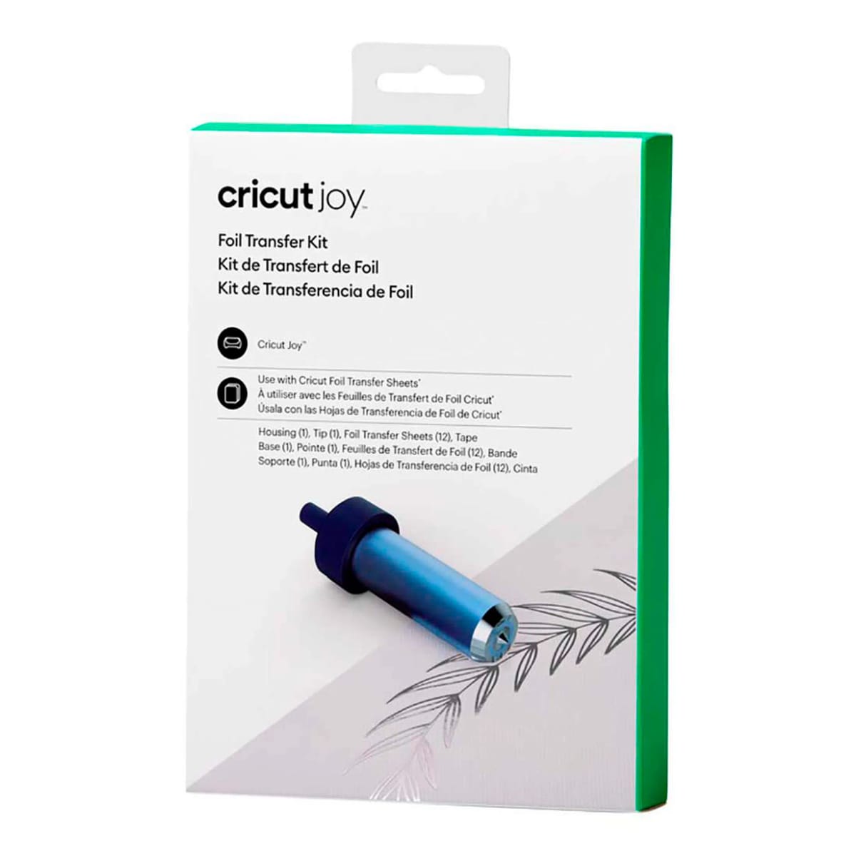 Kit Foil Transfer Cricut Joy con carcasa y hojas metalicas 2009056