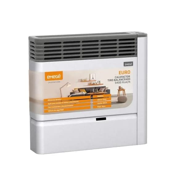 Calefactor Emegé Euro 2155 Tbu 5400 Kcalh - Multigas (CE2155U)