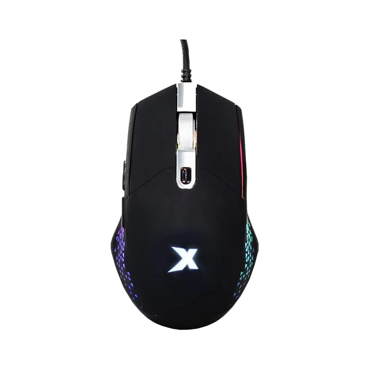 Mouse gamer X-Micro XGM-230 6 botones 7200 DPI RGB Negro para PC, Xbox y PS4