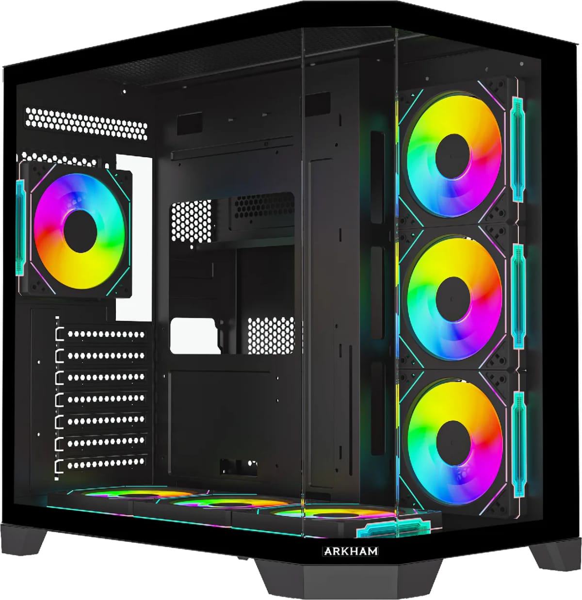 Gabinete Arkham Procyon V2 ATX 7 fans ARGB