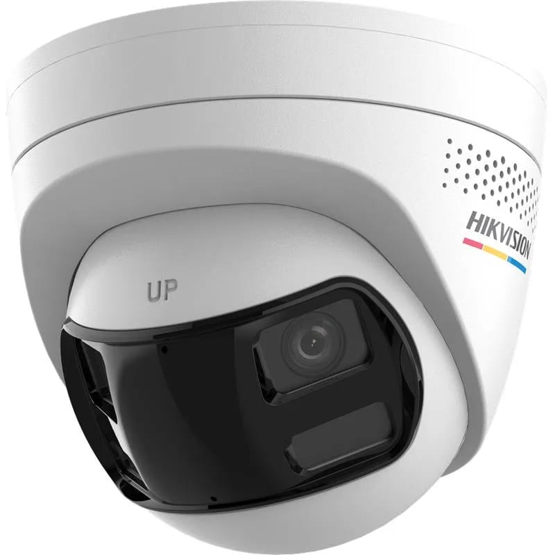 DS-2CD1367G2HP-LIUF/Srb Cámara IP Turret 6 MP Colorvu Doble Lente 180° Hikv