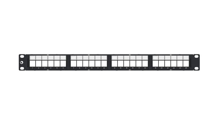 Patch panel vacío CommScope AMP Netconnect 24 puertos blindado serie SL