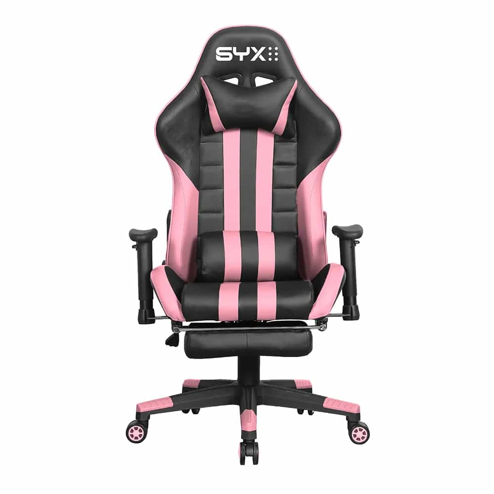 Silla Gamer Syx CH-059 Pk Rosa Negro